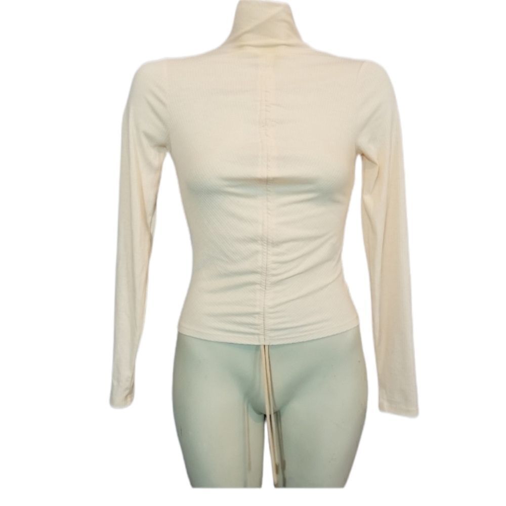 ‎AFRM Pink Ruched Turtleneck Size XS